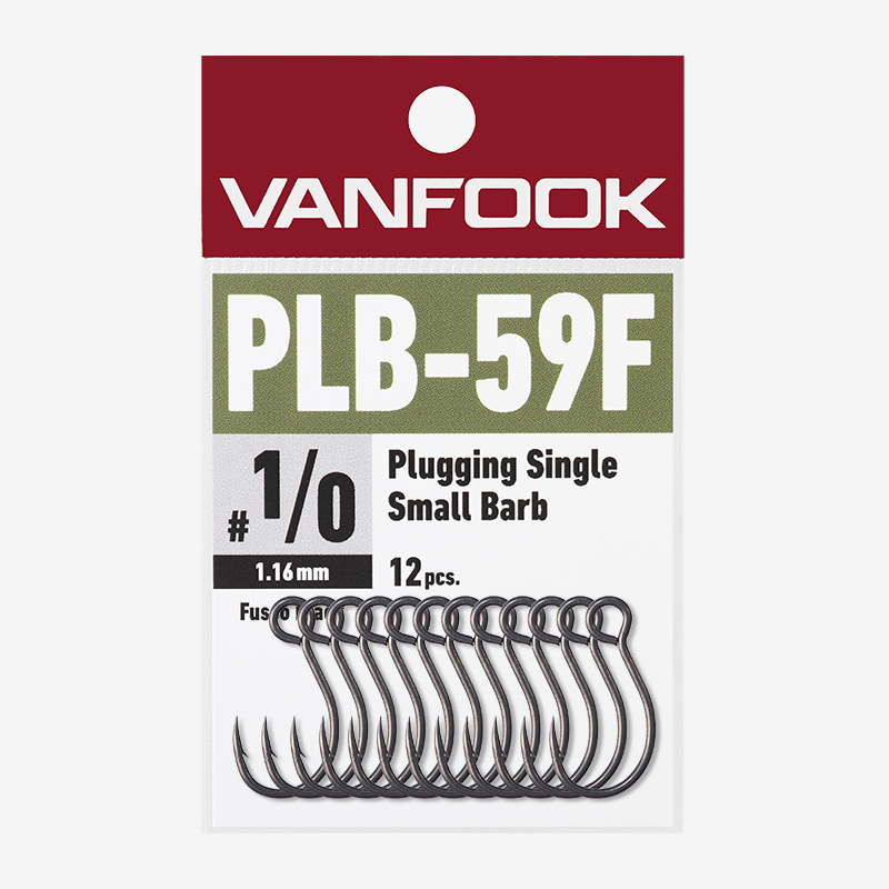 Vanfook - CM-41BL, Barbless, Finesse, Single, Trout, Luring Hooks