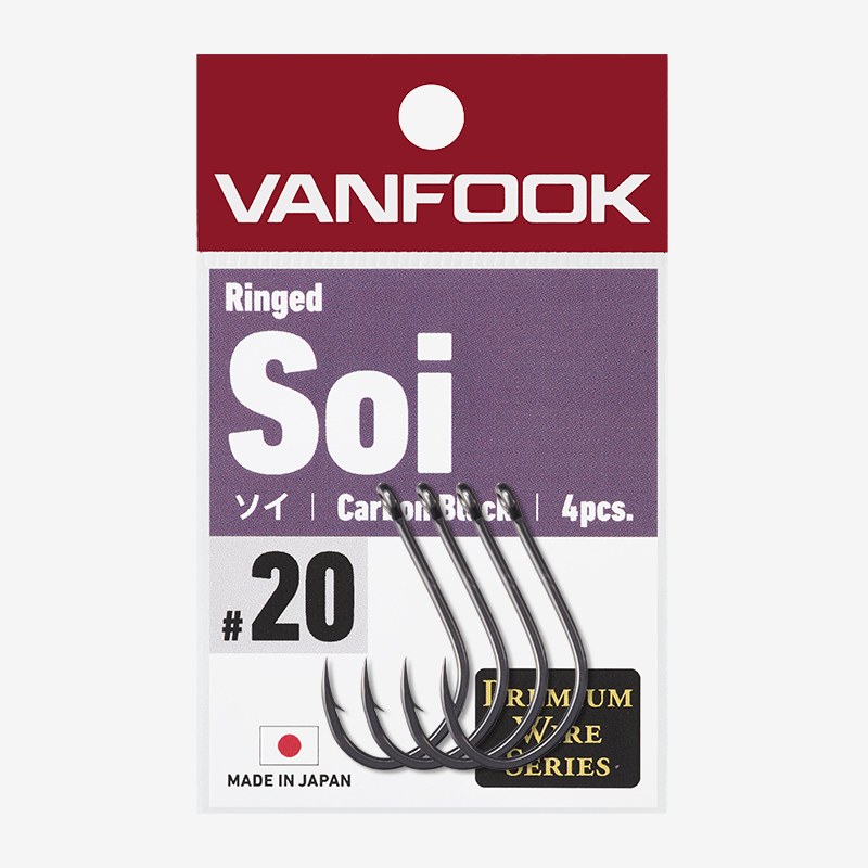 Ringed Soi Black - VANFOOK : Premium Japanese Fishing Hook Brand